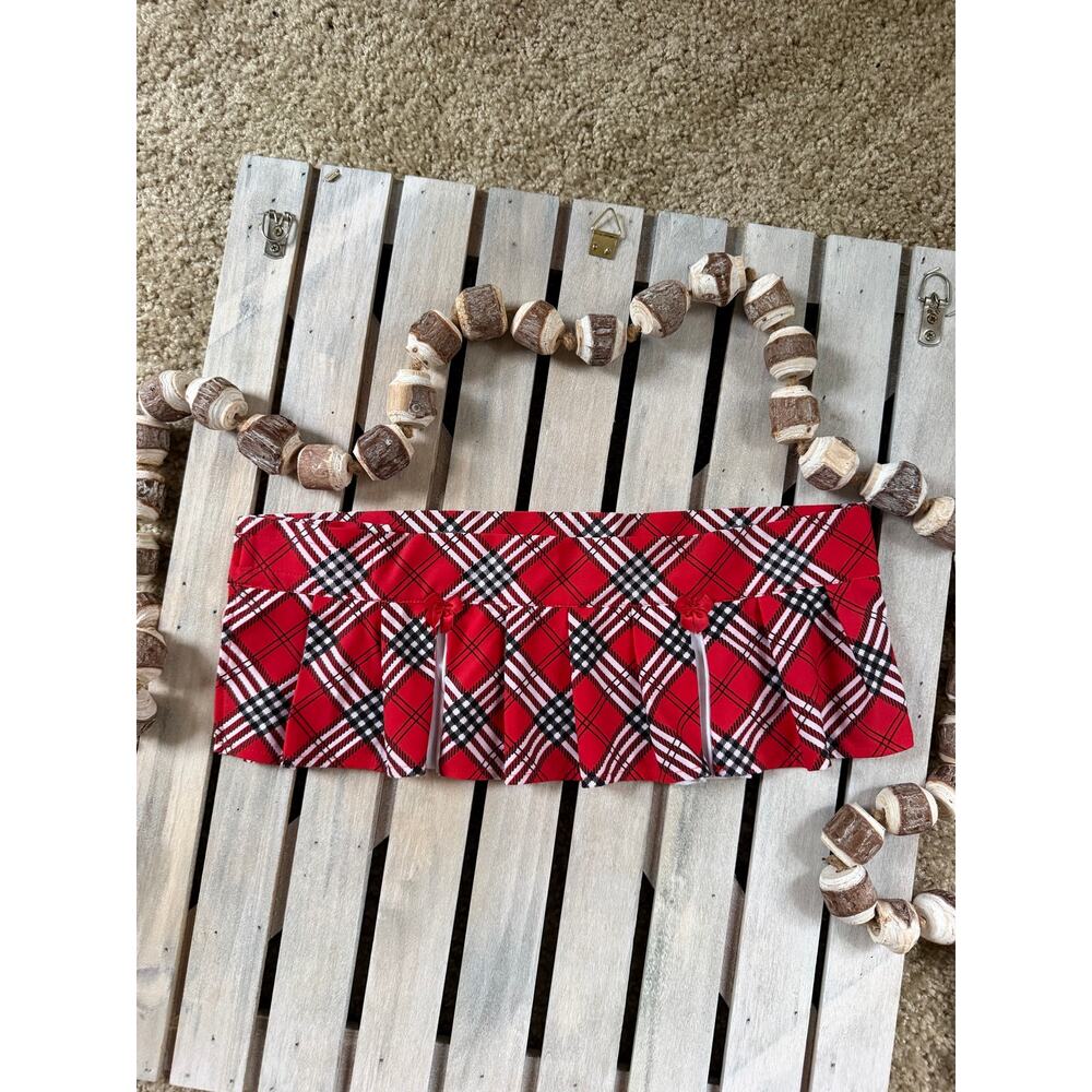 Hustler Micro Mini Plaid Bow Schoolgirl Skirt